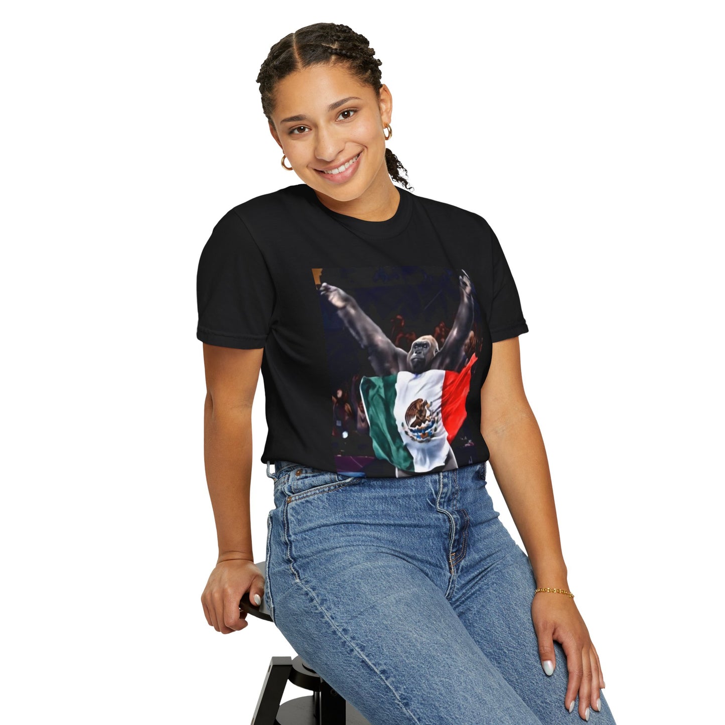 Unisex T-Shirt β Gorilla Wearing the Mexican Flag