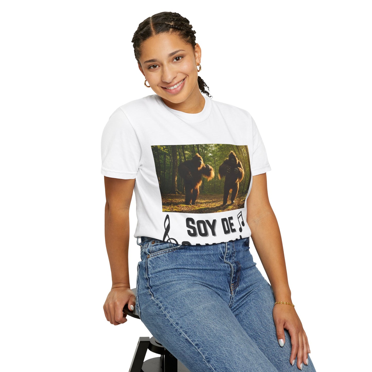 Unisex T-Shirt – “Soy de Oaxaca” Dancing Sasquatches with Musical Notes