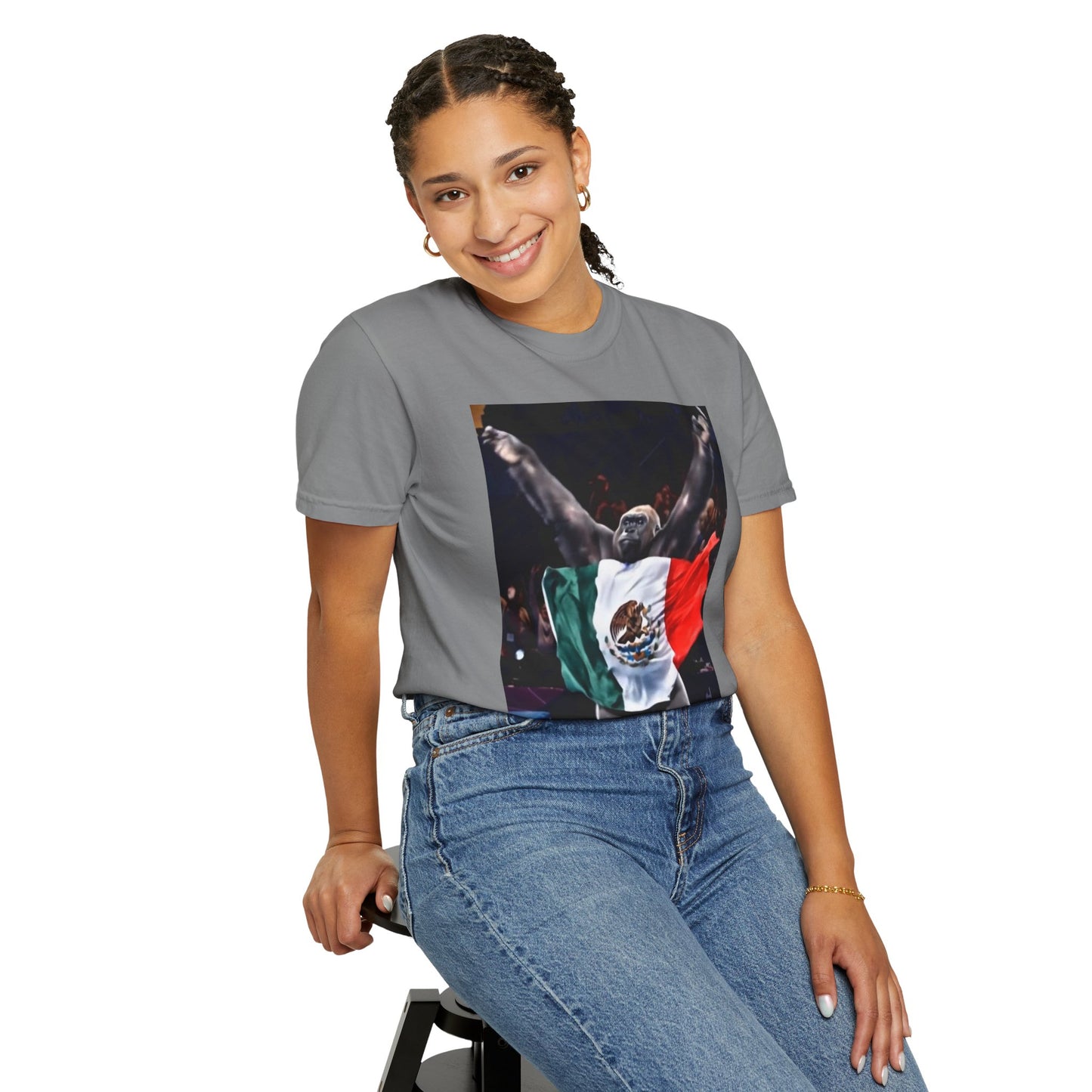 Unisex T-Shirt β Gorilla Wearing the Mexican Flag