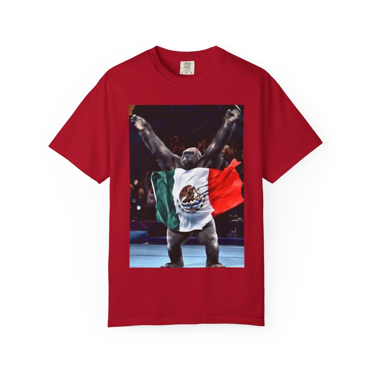 Unisex T-Shirt β Gorilla Wearing the Mexican Flag