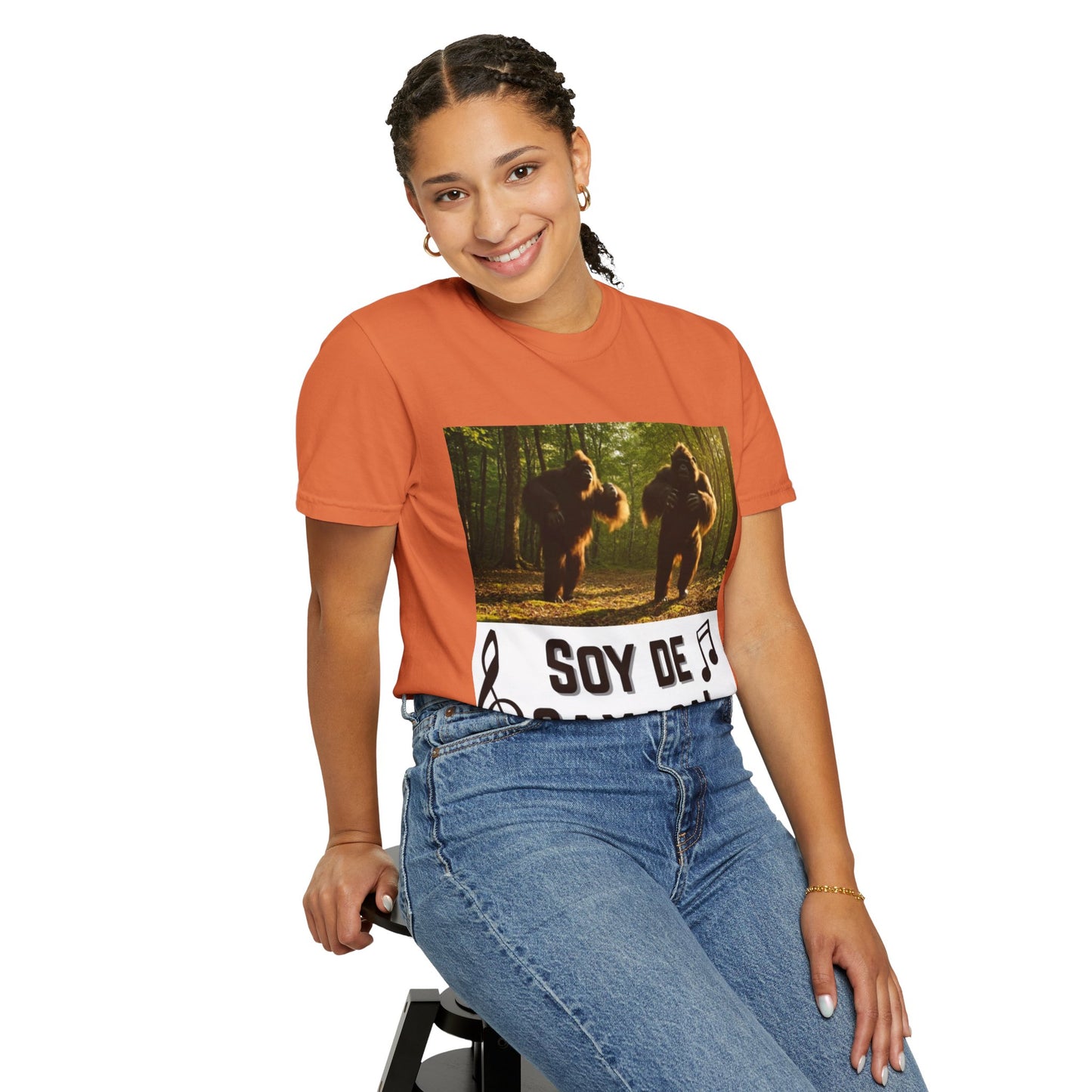 Unisex T-Shirt – “Soy de Oaxaca” Dancing Sasquatches with Musical Notes