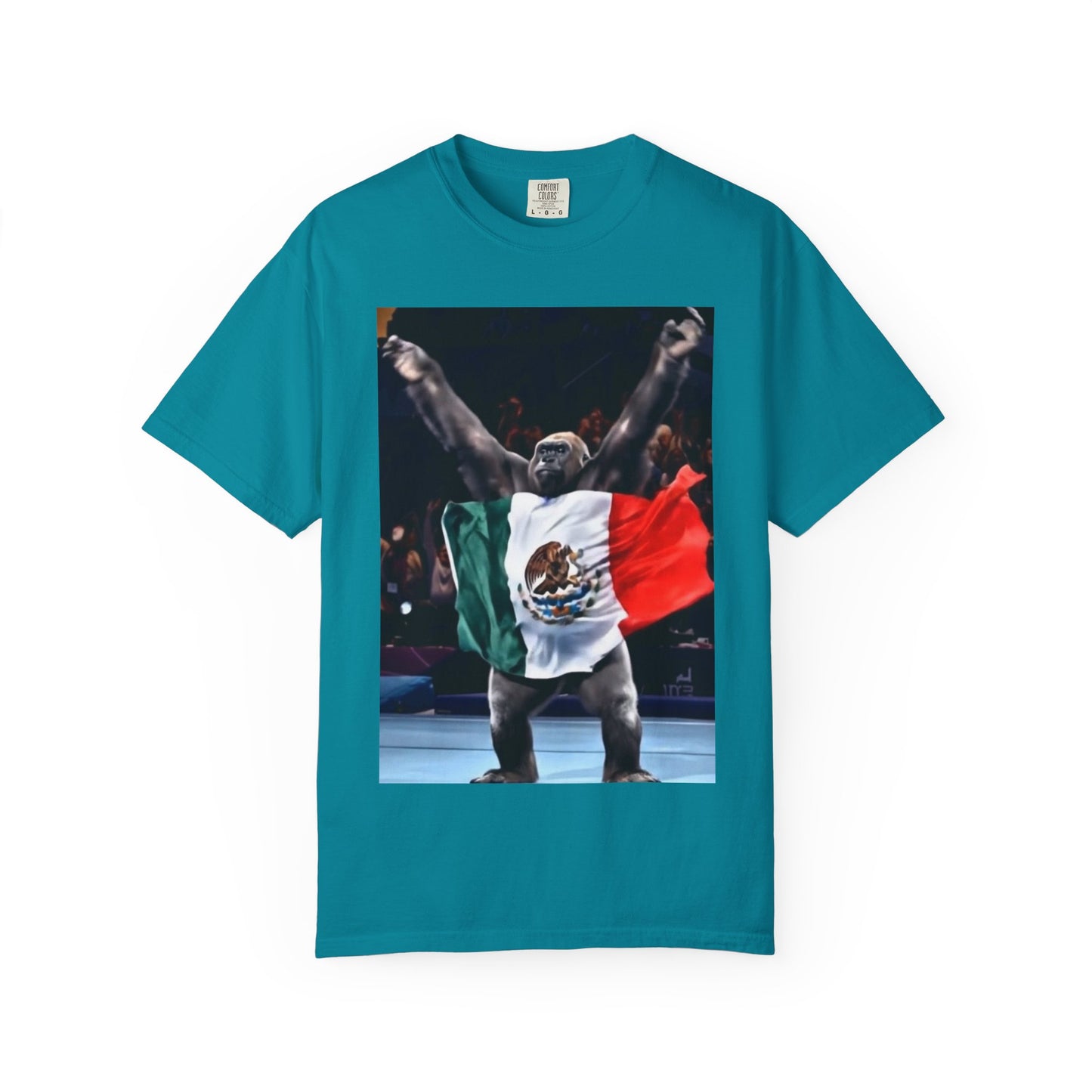 Unisex T-Shirt β Gorilla Wearing the Mexican Flag