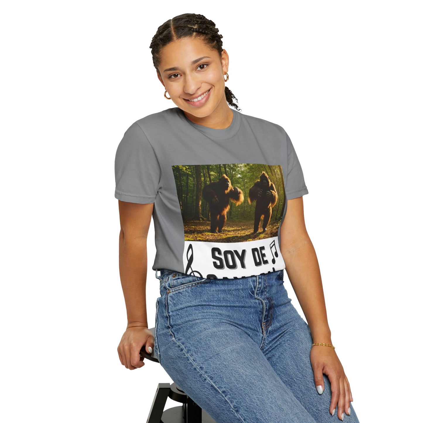 Unisex T-Shirt – “Soy de Oaxaca” Dancing Sasquatches with Musical Notes