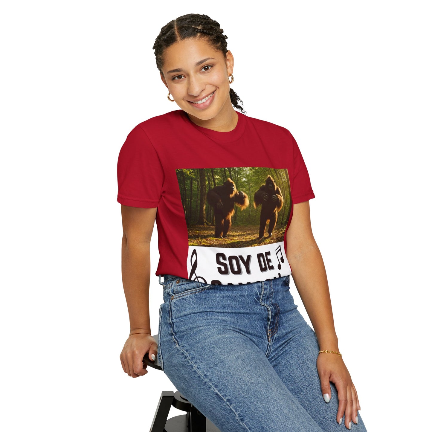 Unisex T-Shirt – “Soy de Oaxaca” Dancing Sasquatches with Musical Notes