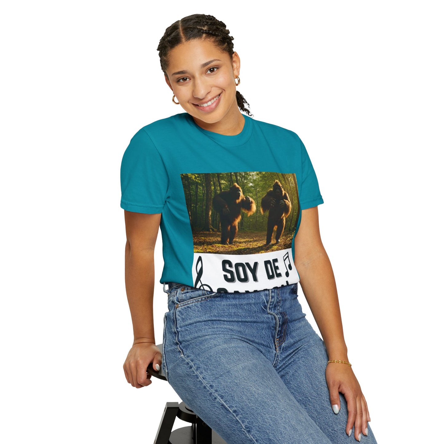 Unisex T-Shirt – “Soy de Oaxaca” Dancing Sasquatches with Musical Notes