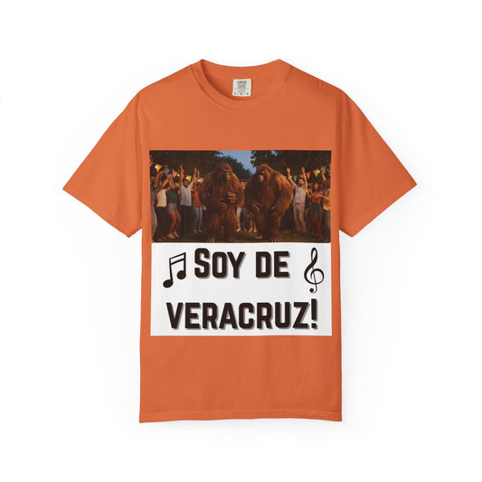 Unisex T-Shirt – “Soy de Veracruz” Dancing Sasquatches with Musical Notes