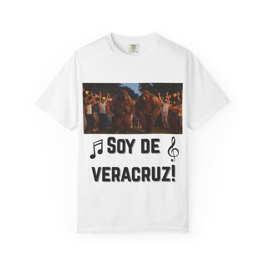 Unisex T-Shirt – “Soy de Veracruz” Dancing Sasquatches with Musical Notes