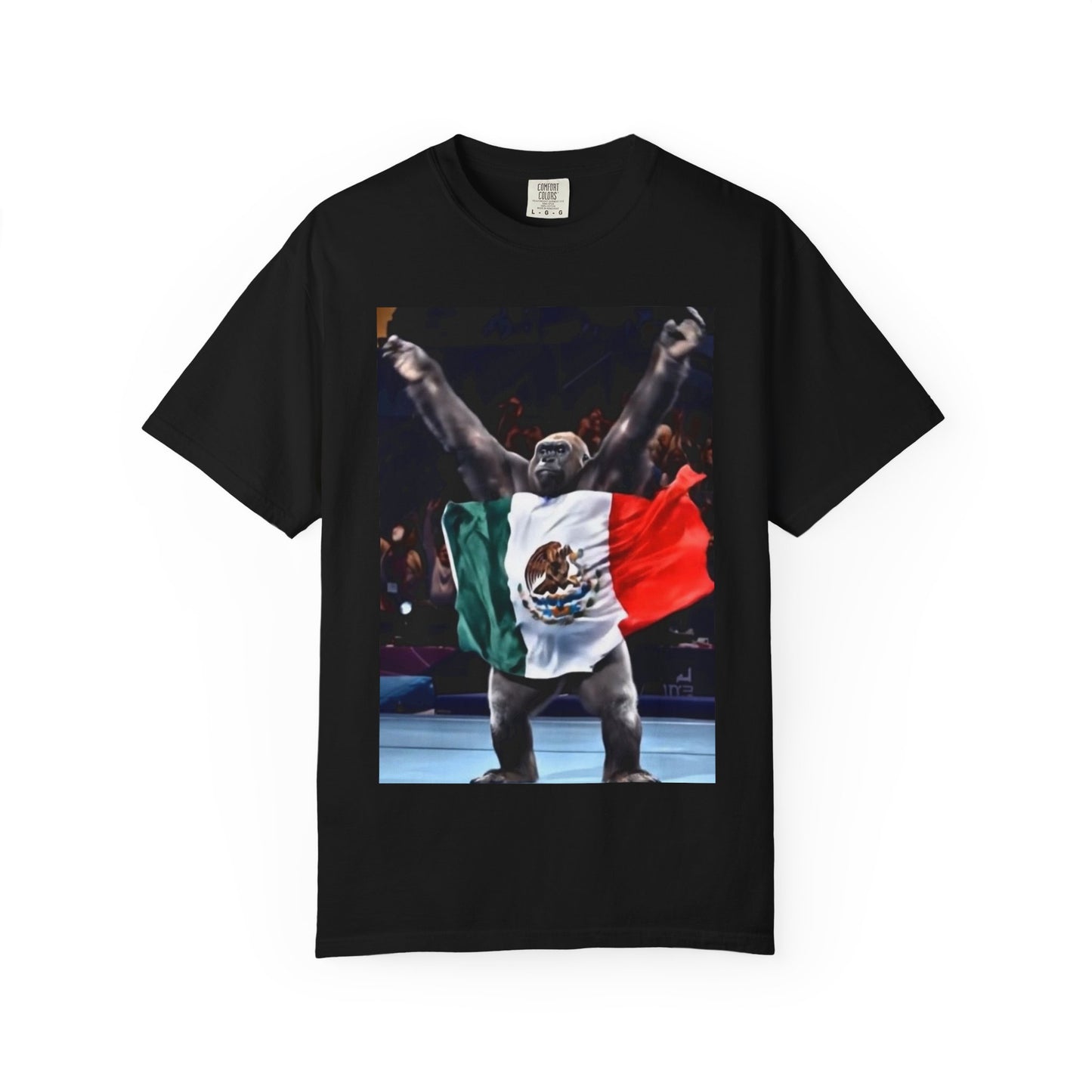 Unisex T-Shirt – Gorilla Wearing the Mexican Flag