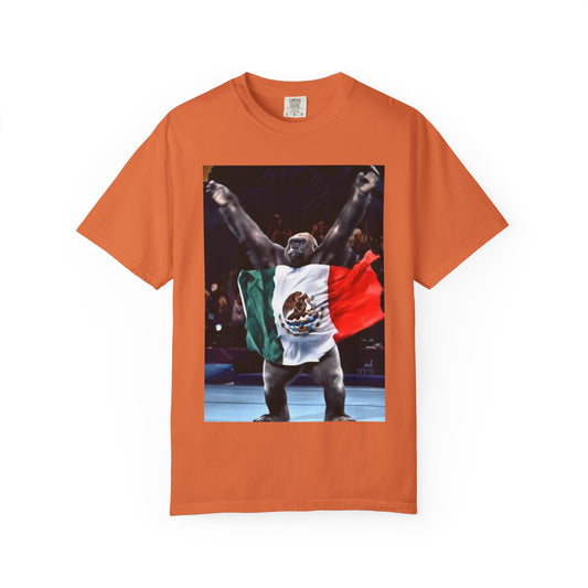 Unisex T-Shirt – Gorilla Wearing the Mexican Flag