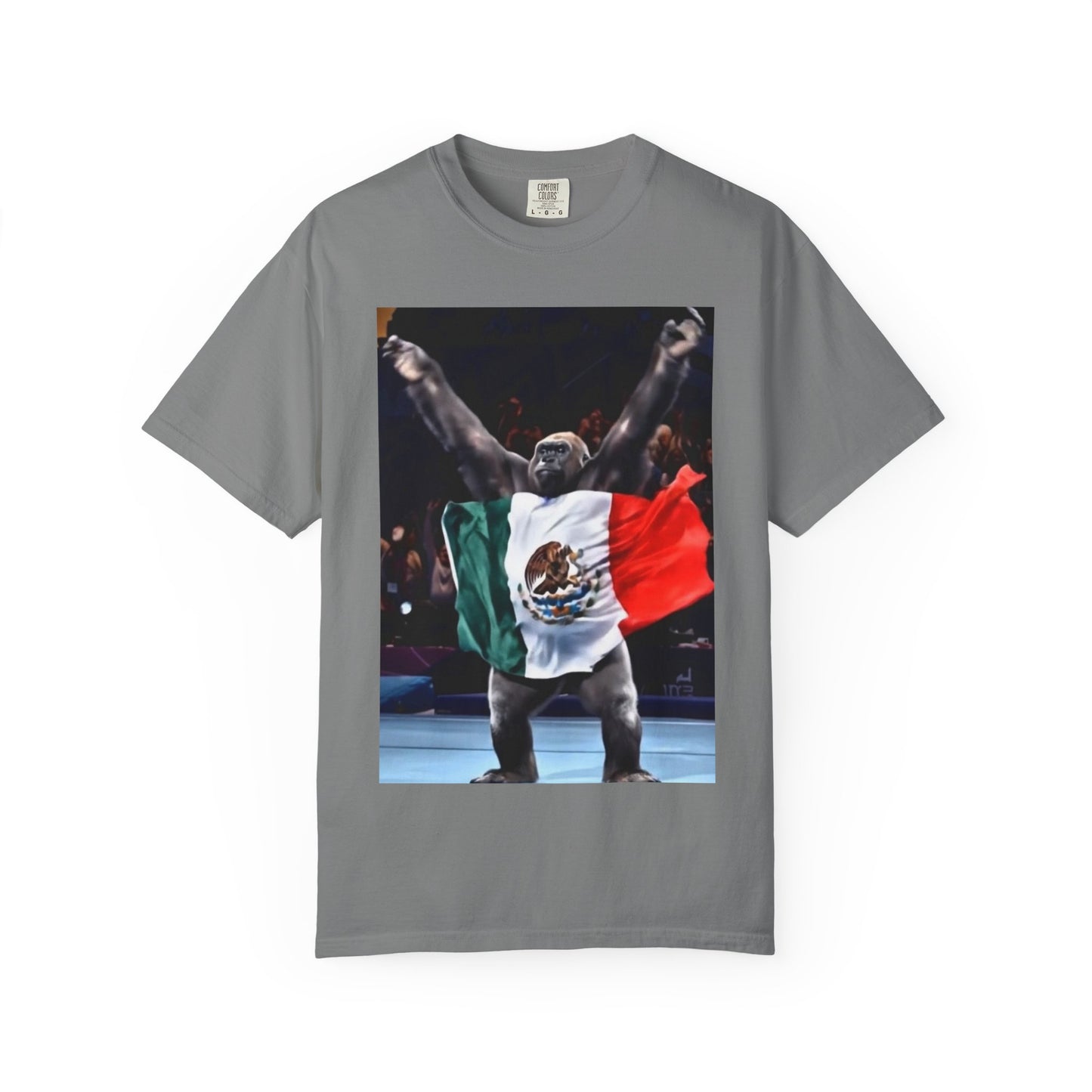 Unisex T-Shirt – Gorilla Wearing the Mexican Flag