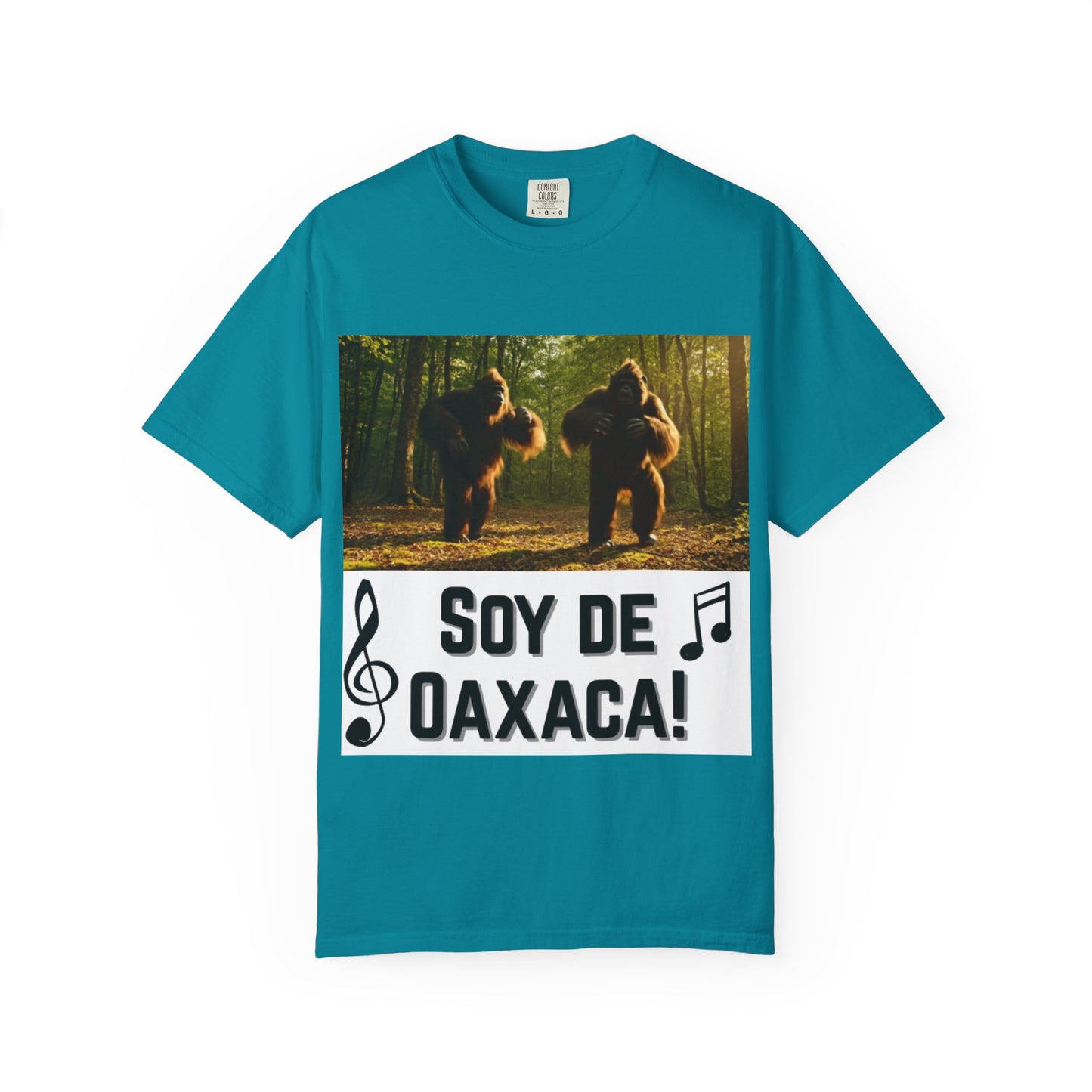 Unisex T-Shirt – “Soy de Oaxaca” Dancing Sasquatches with Musical Notes