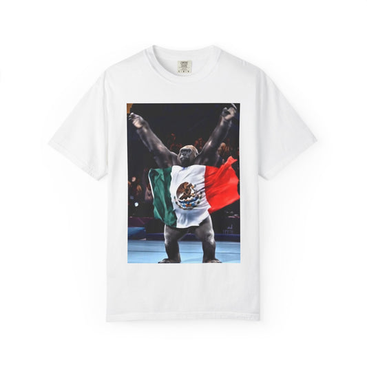 Unisex T-Shirt – Gorilla Wearing the Mexican Flag