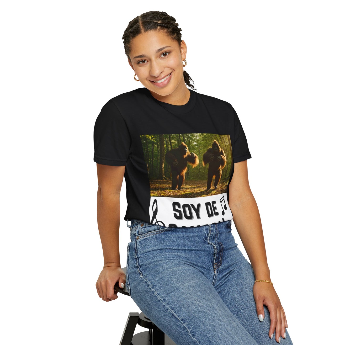 Unisex T-Shirt – “Soy de Oaxaca” Dancing Sasquatches with Musical Notes