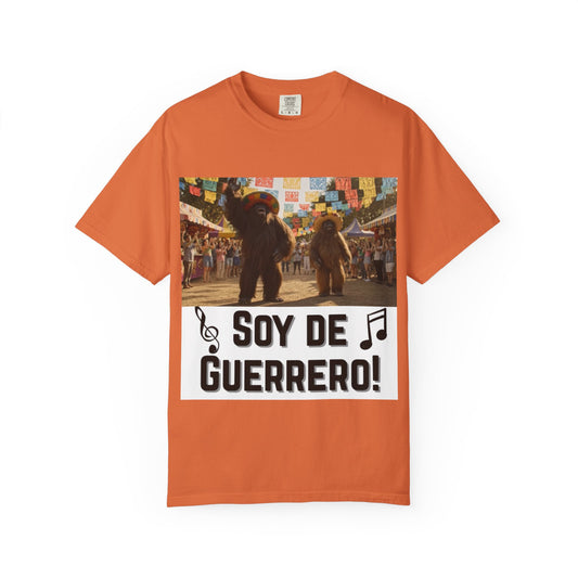 Unisex T-Shirt – “Soy de Guerrero” Dancing Sasquatches with Musical Notes